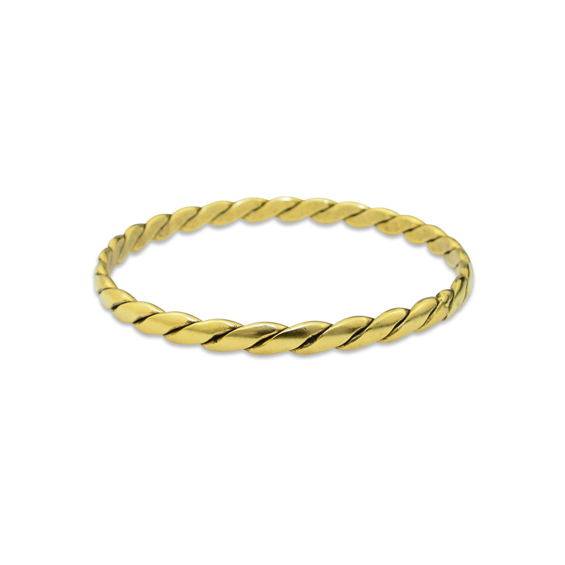 Gold Braided Bangle Johnny Girl