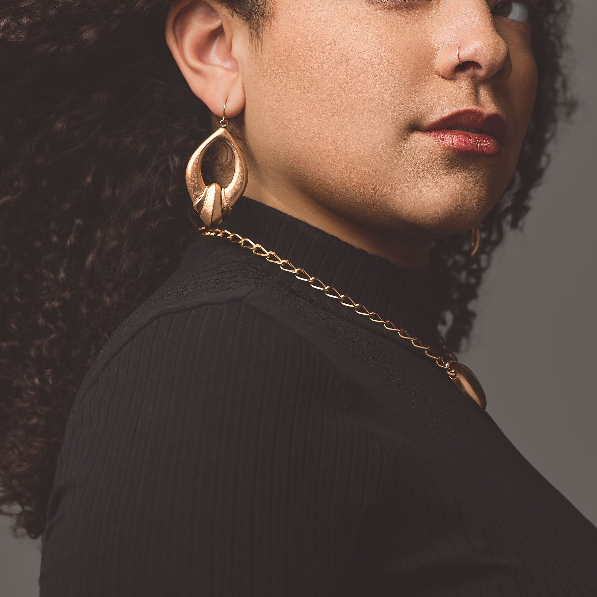 Adaine Hoops Gold Earrings Johnny Girl