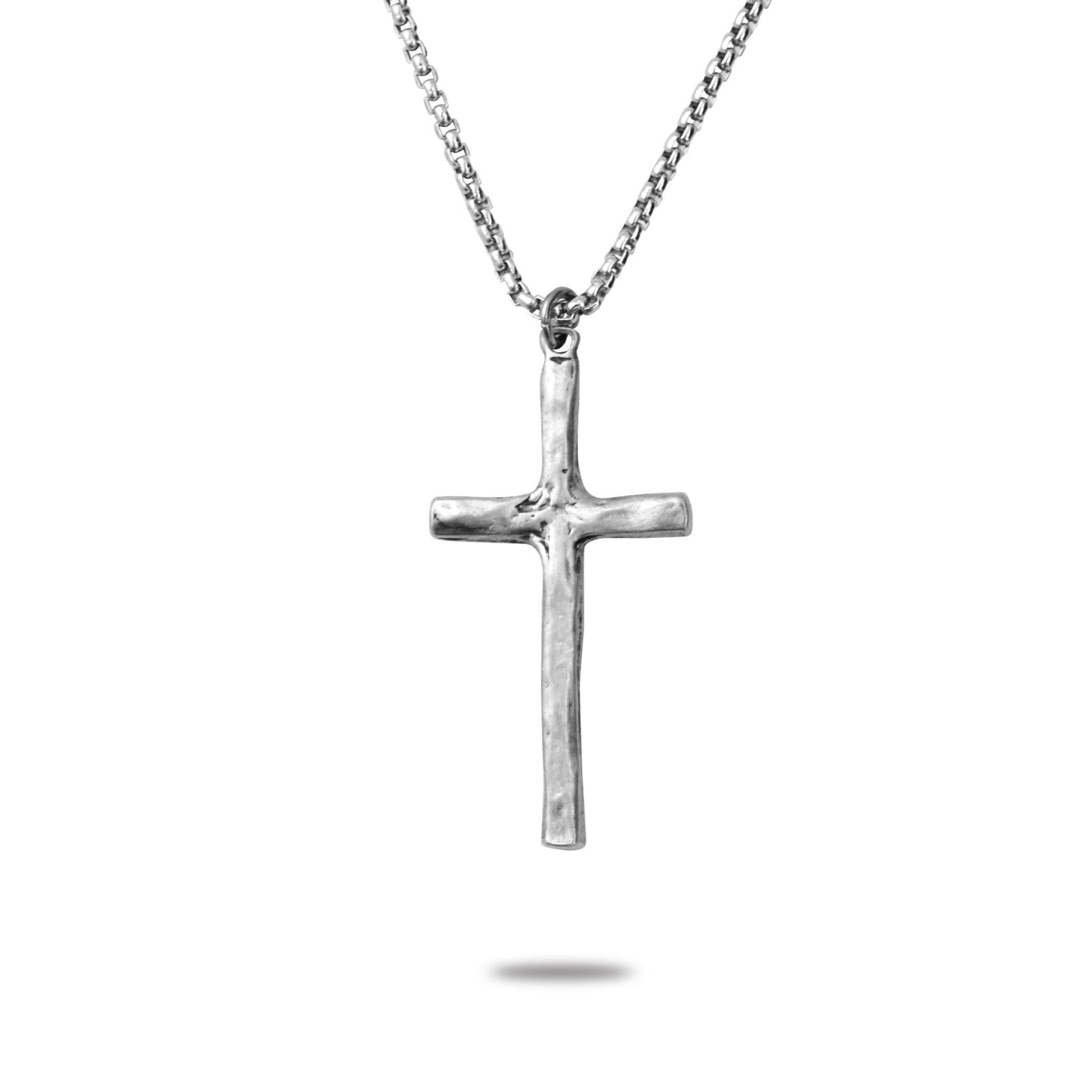 Skinny Hammered Cross