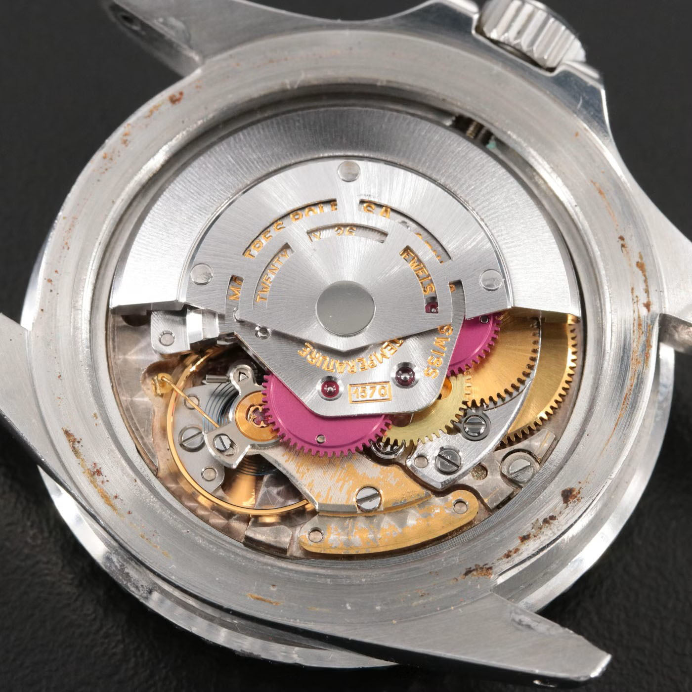 Rolex Submariner "Red" 1680 Watch - Rare Factory Error "Pateted" Clasp