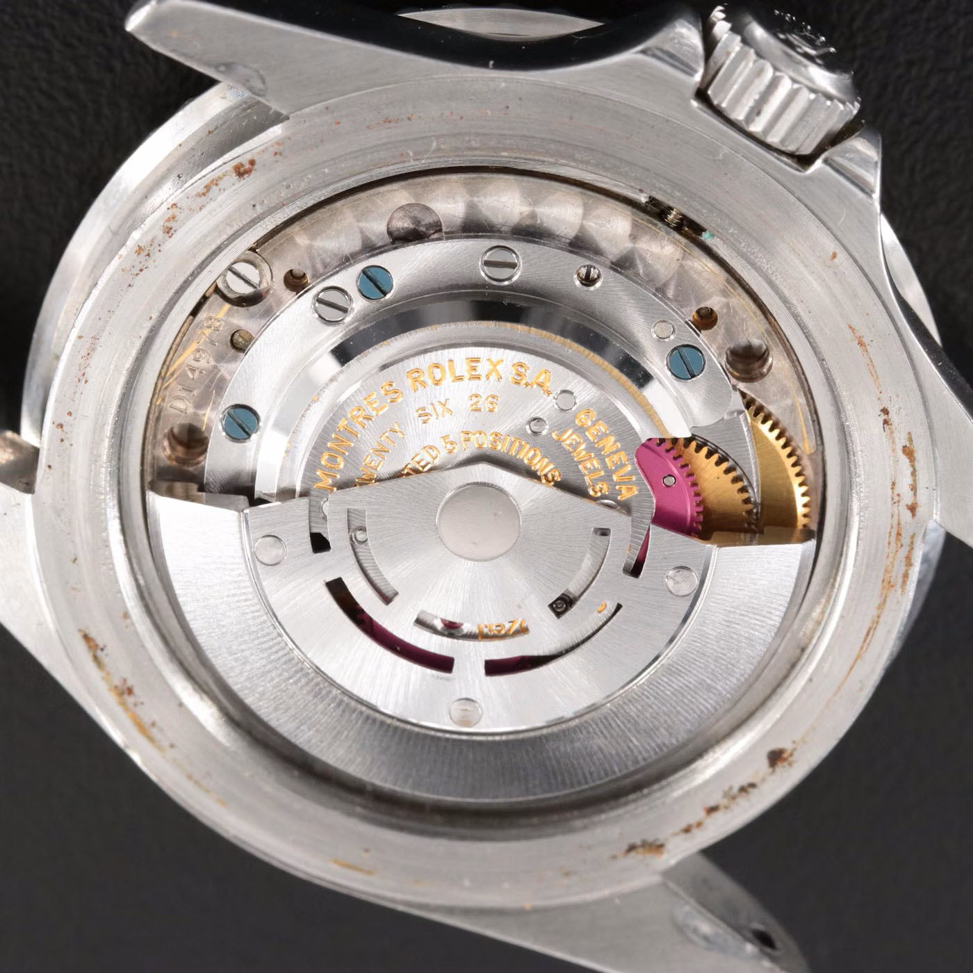 Rolex Submariner "Red" 1680 Watch - Rare Factory Error "Pateted" Clasp