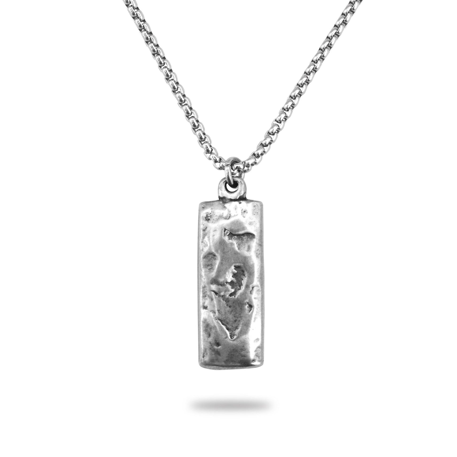 Silver Bar Mens Necklace Johnny LTD