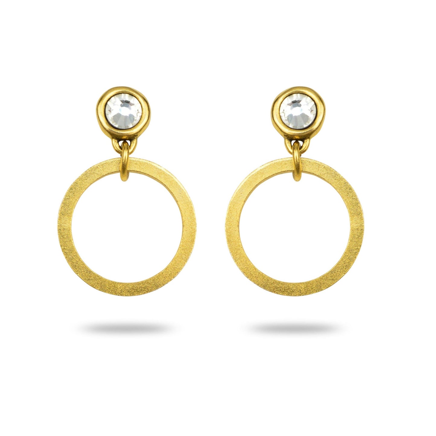 contemporary gold earrings diamond