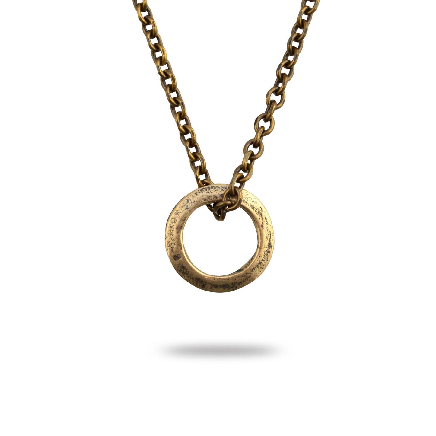 minimalist  mens necklace bronze  johnny ltd