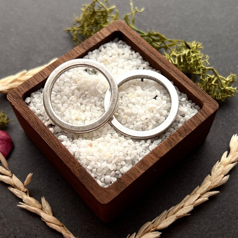 Silver Circle Post Earrings, Hoop, Large Studs, Simple Everyday Jewelry, JohnnyGirl