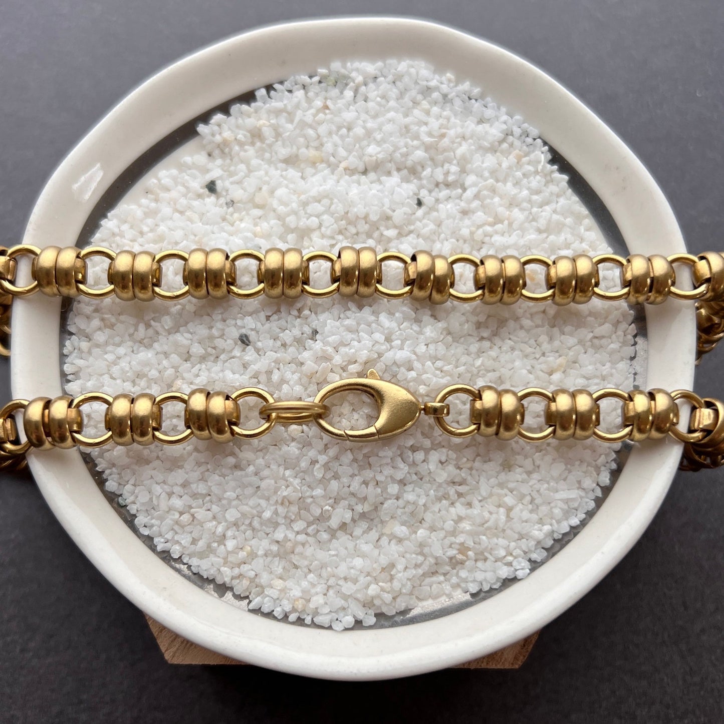 Thick Gold Layering Chain, Brass Necklace, 18 inch JohnnyGirl, GBR-0010