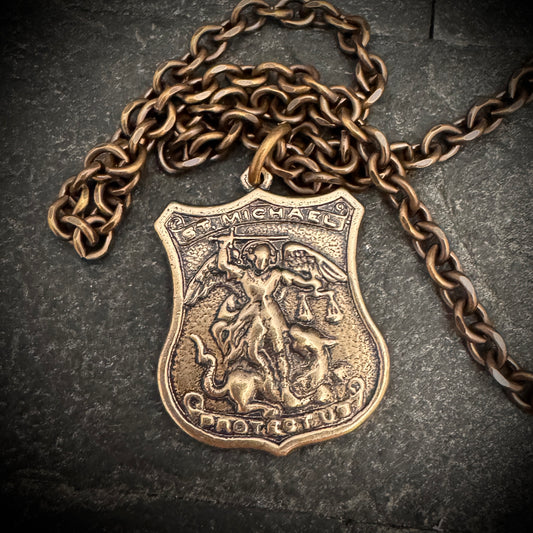 Vintage Saint Michael Shield