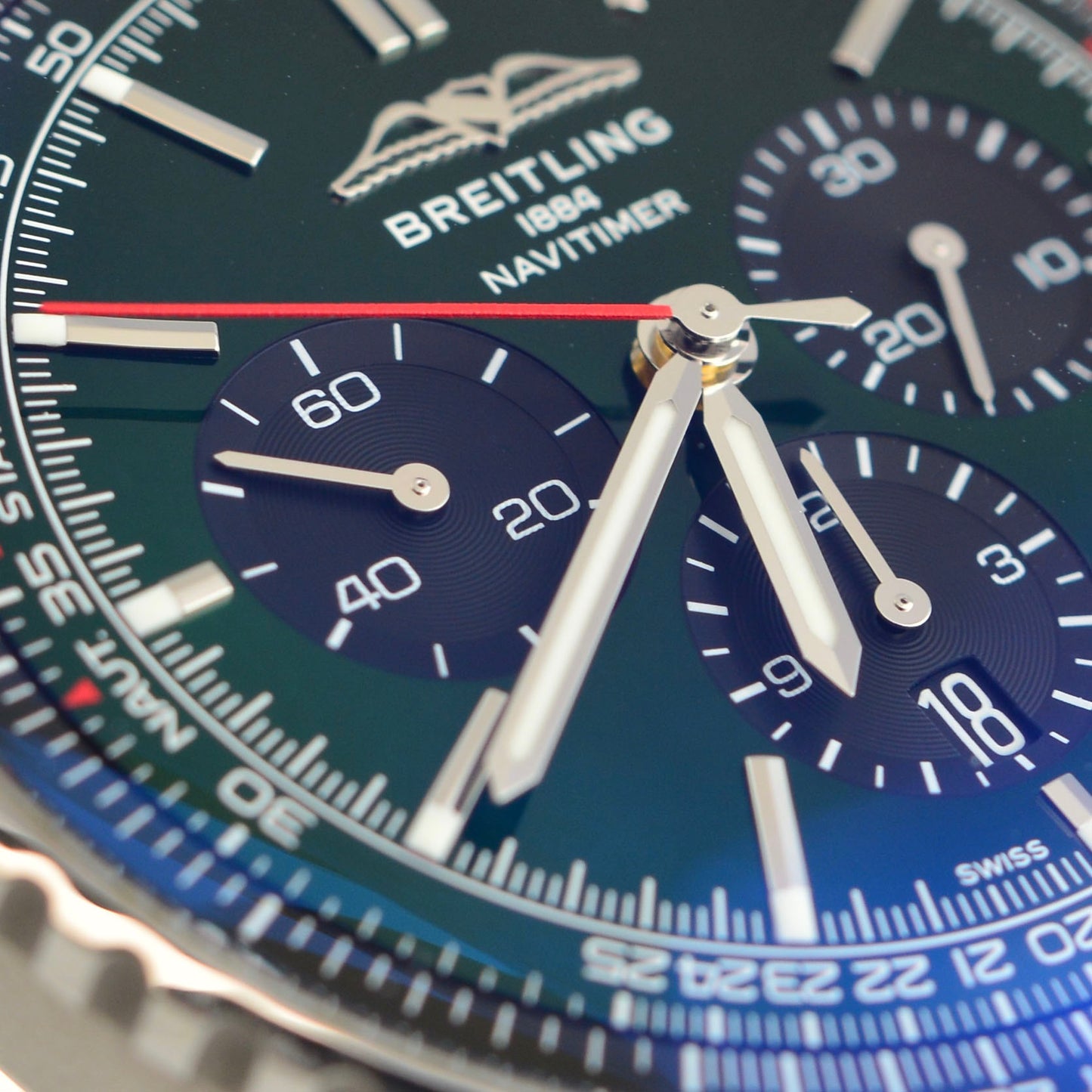 Breitling Navitimer B01 Chronograph 46 Watch - Green Dial
