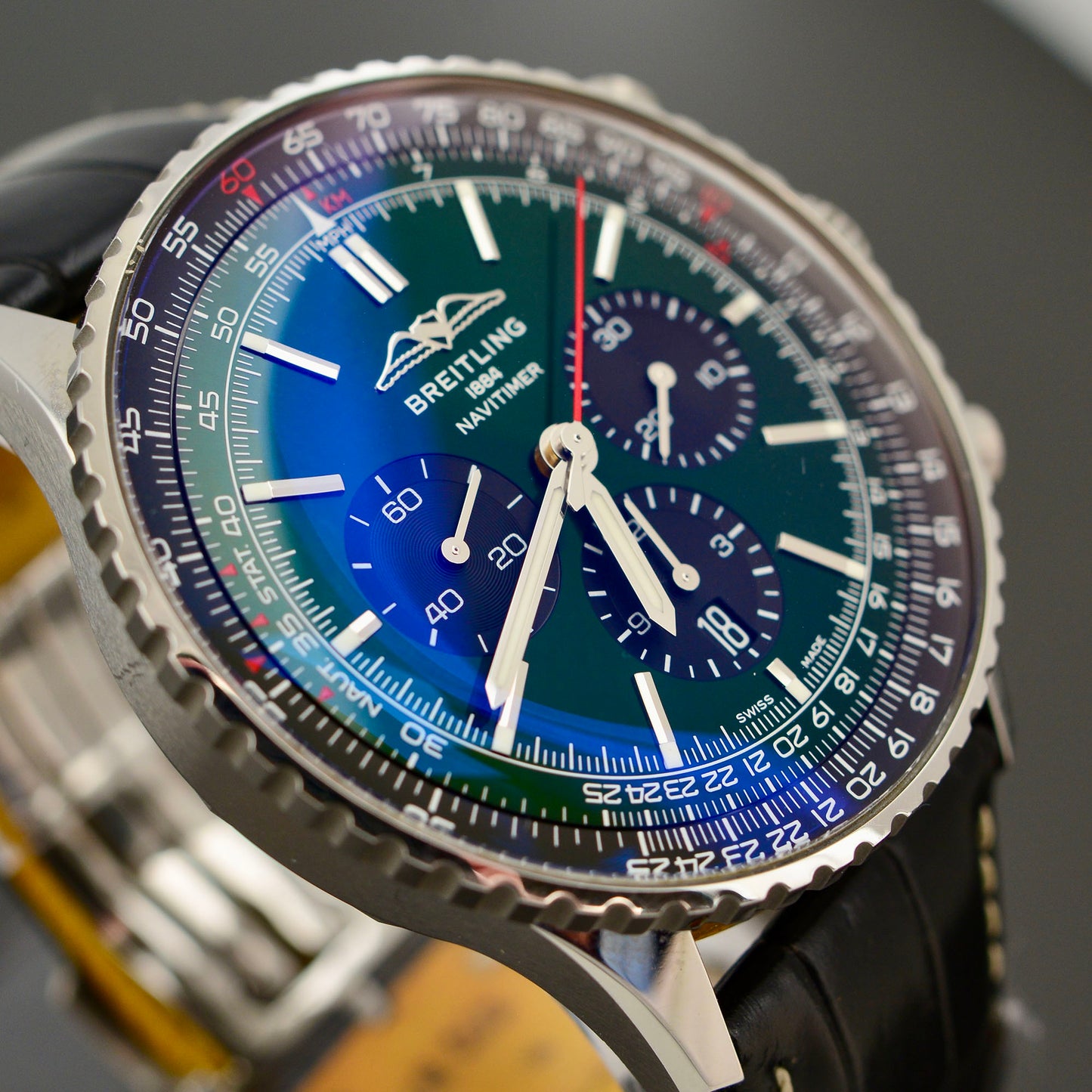 Breitling Navitimer B01 Chronograph 46 Watch - Green Dial