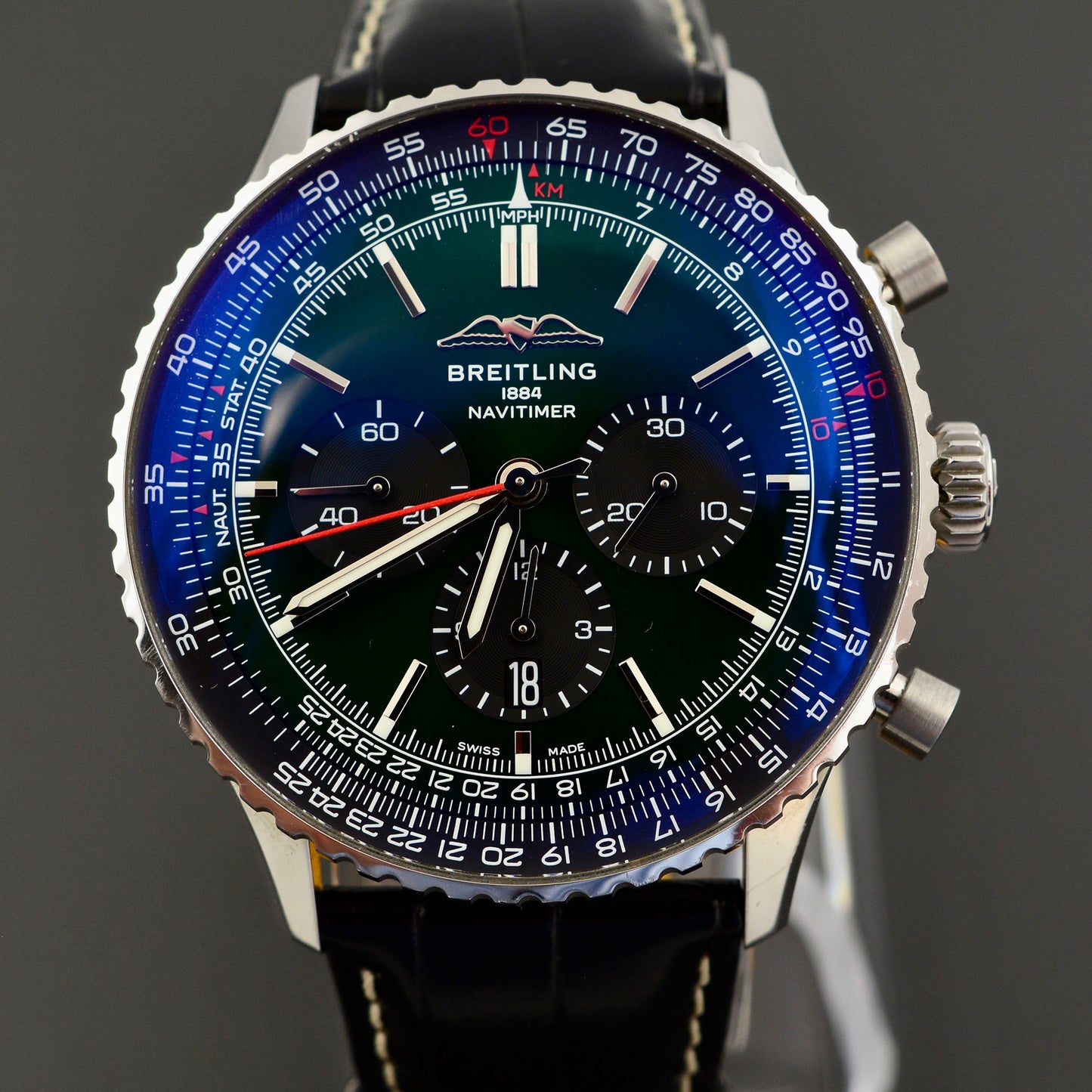 Breitling Navitimer B01 Chronograph 46 Watch - Green Dial