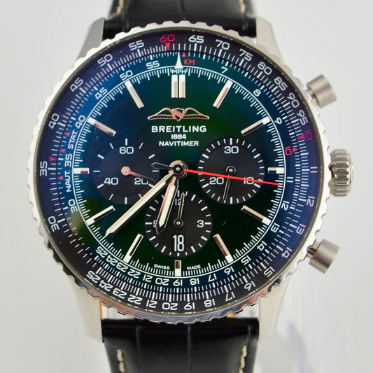 Breitling Navitimer B01 Chronograph 46 Watch - Green Dial