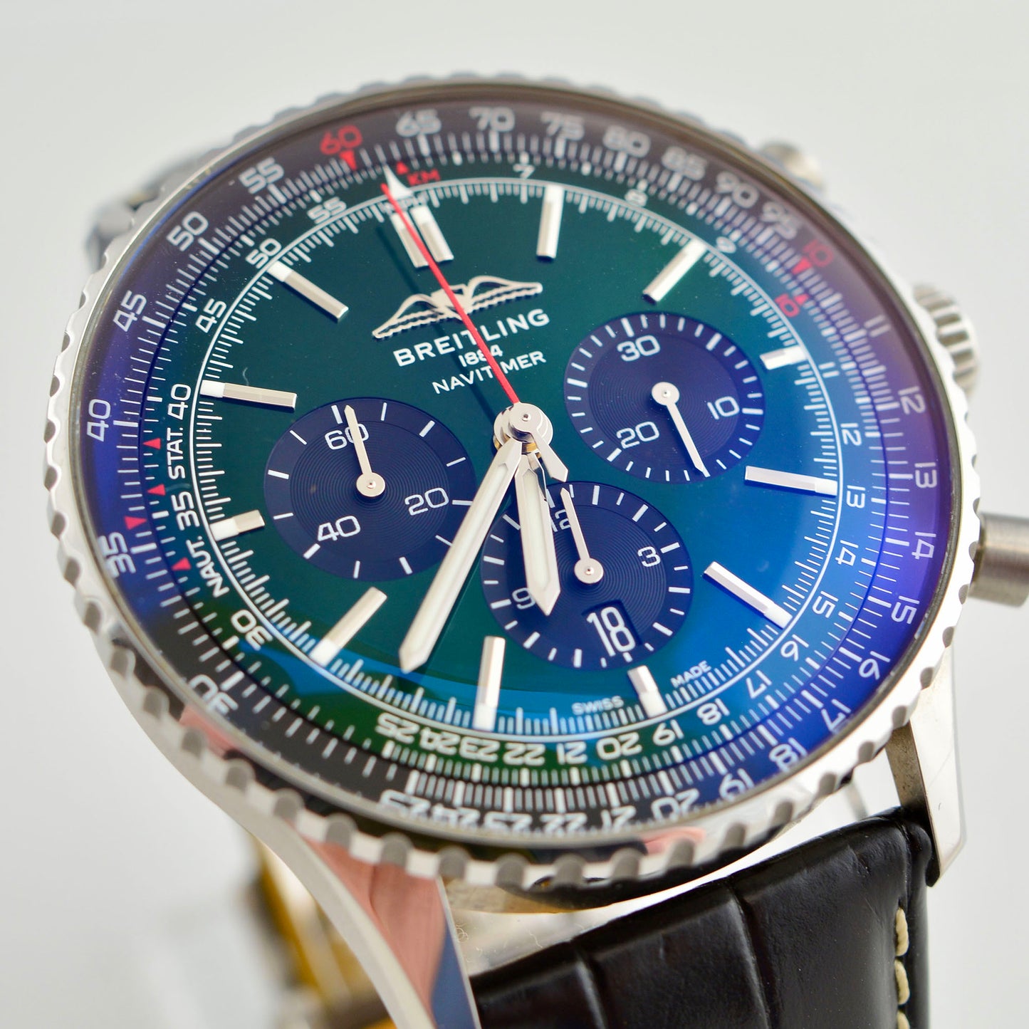 Breitling Navitimer B01 Chronograph 46 Watch - Green Dial
