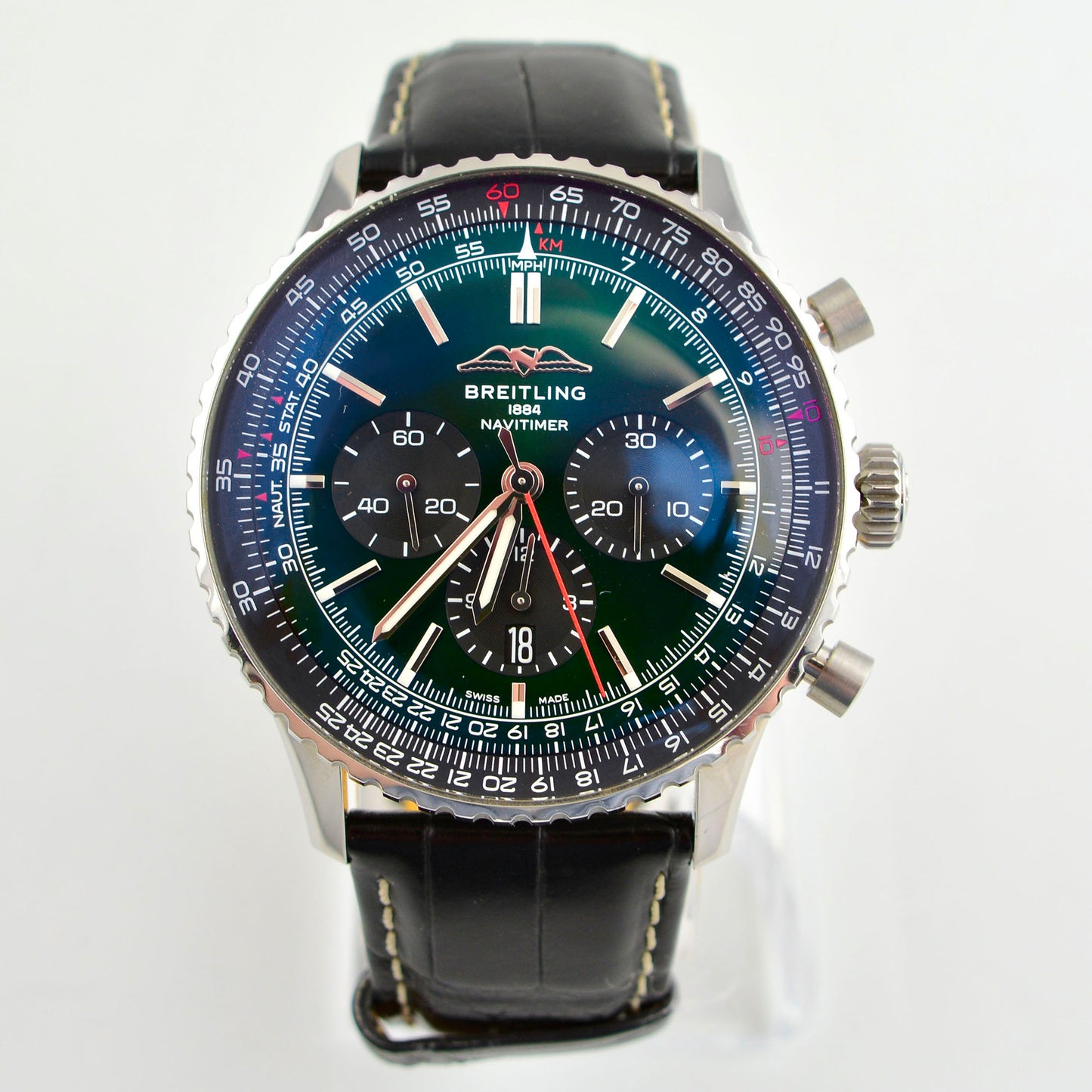 Breitling Navitimer B01 Chronograph 46 Watch - Green Dial