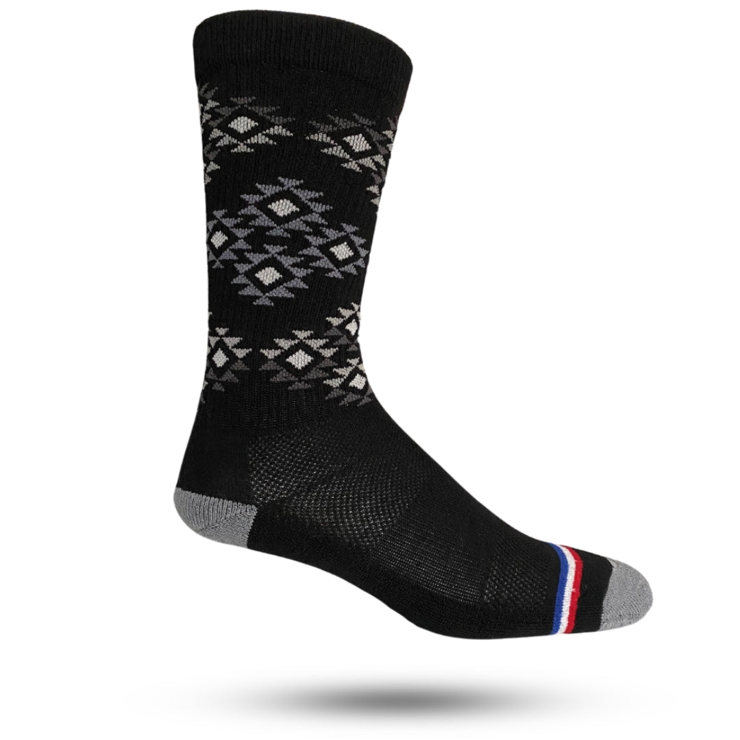 "Purdie" Lightweight Aztec Adventure Sock