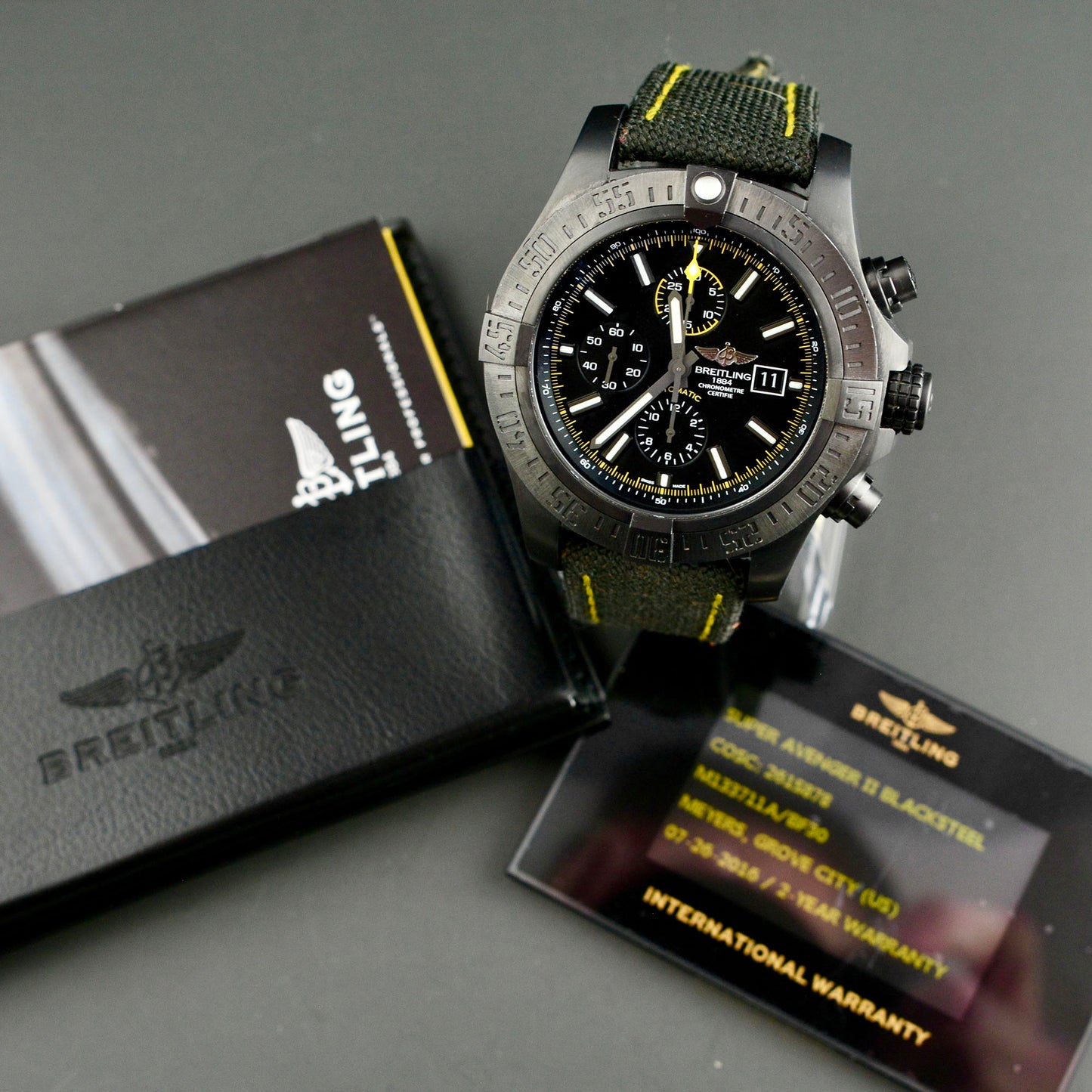 Breitling Super Avenger II Black Steel M13371 – Limited Edition (#61/300)
