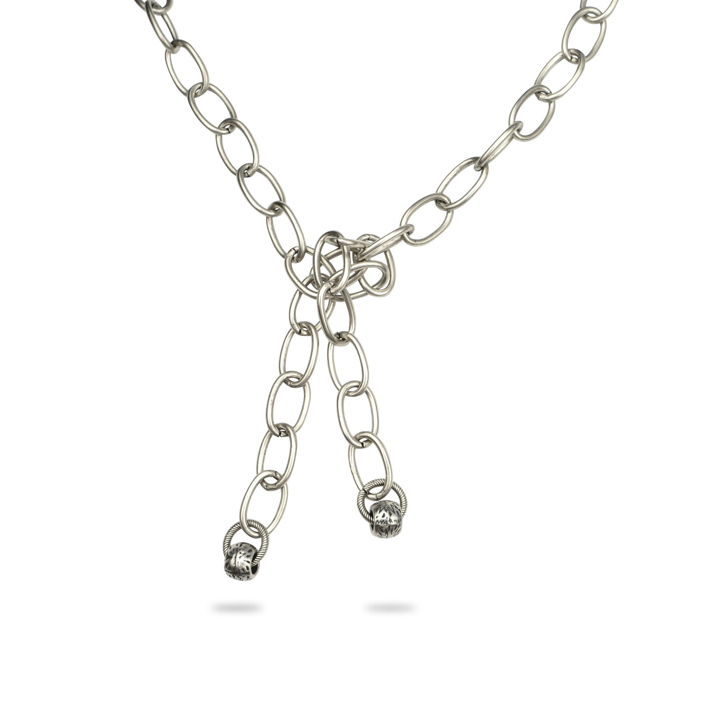 Celine Lariat Silver Necklace Womens