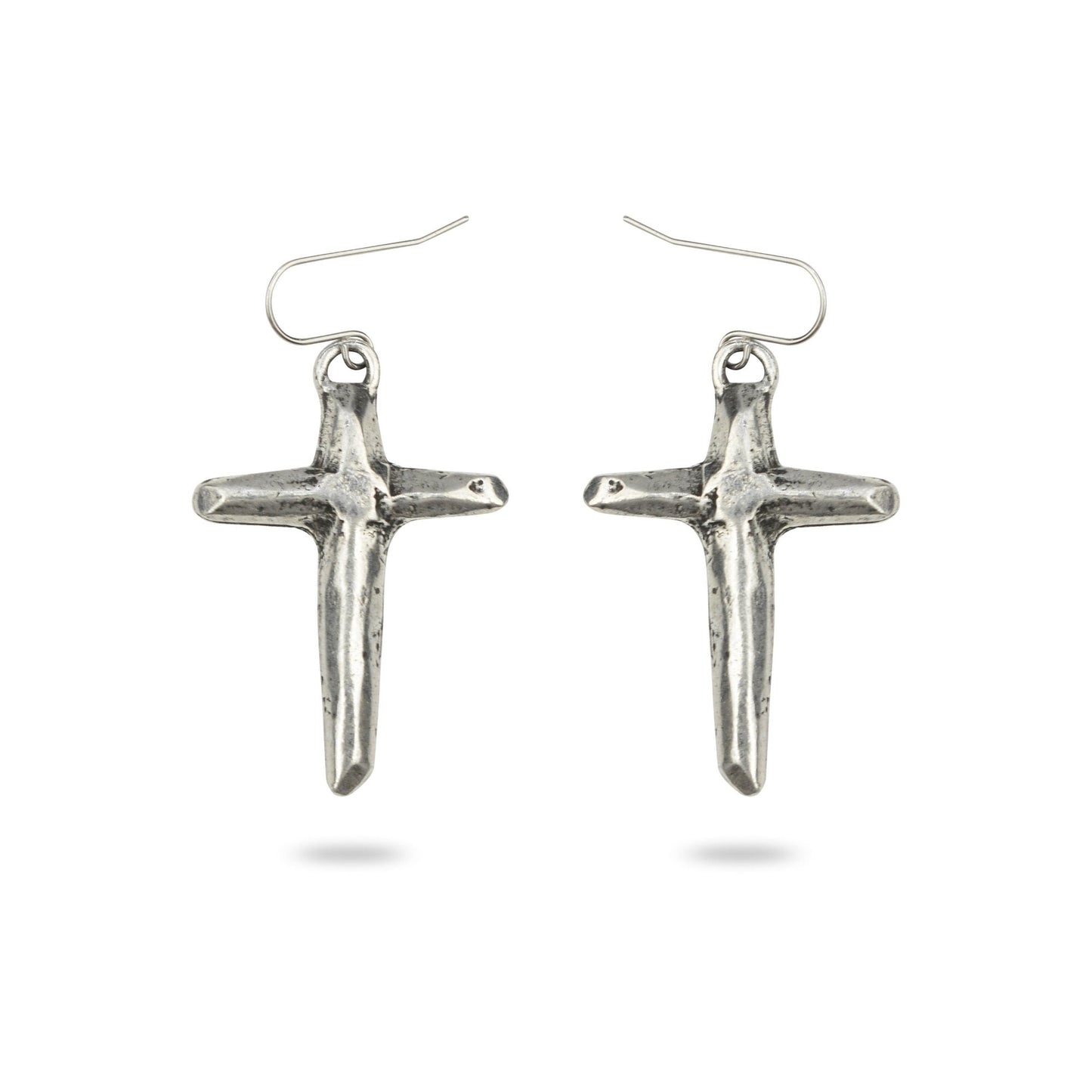 Cross Earings Silver