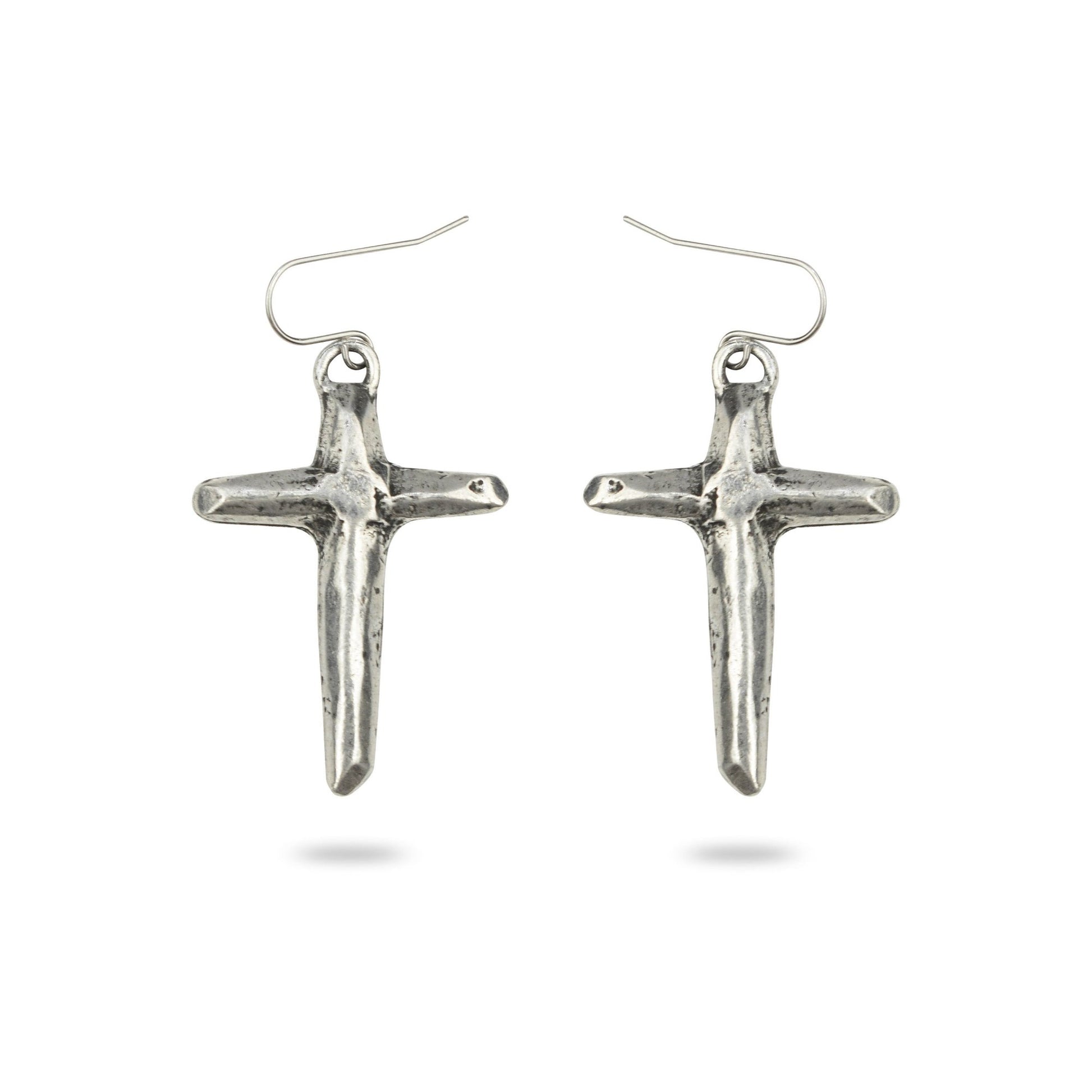 Cross Earings Silver