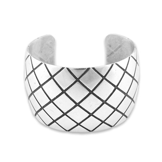 Crossing paths Large silver cuff Johnny LTD