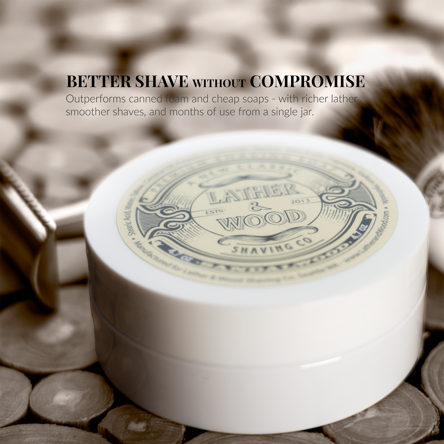 Luxury Shaving Soap - Sandalwood