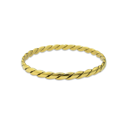 Gold Braided Bangle Johnny Girl 