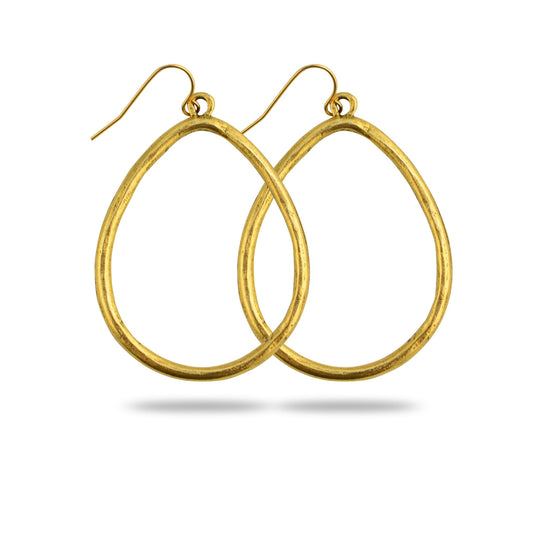 Gold Hoop Earrings Large