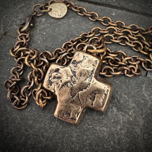 Small Hammered Cross