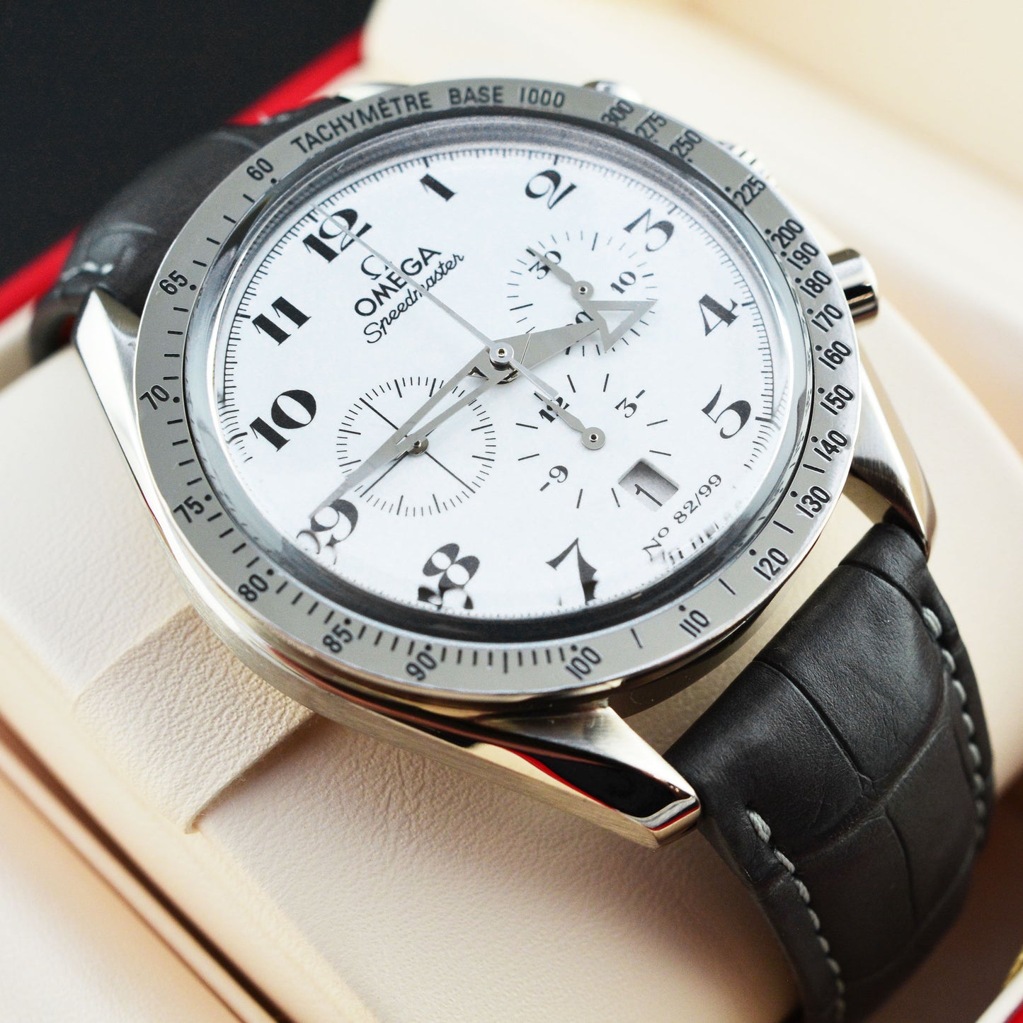 Rare - Omega Speedmaster Broad Arrow One of 99 18k White Gold - Freshly Serviced