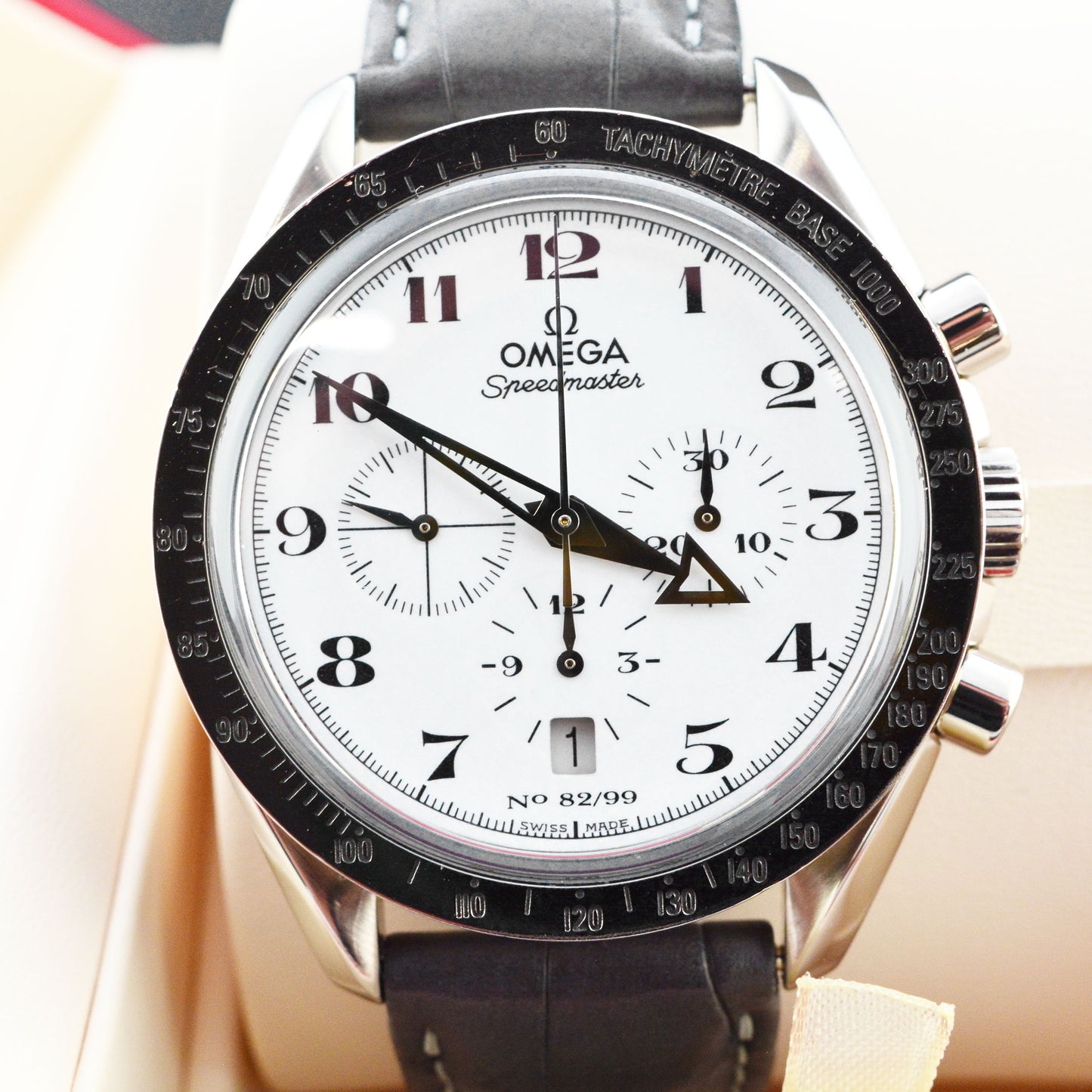 Rare - Omega Speedmaster Broad Arrow One of 99 18k White Gold - Freshly Serviced