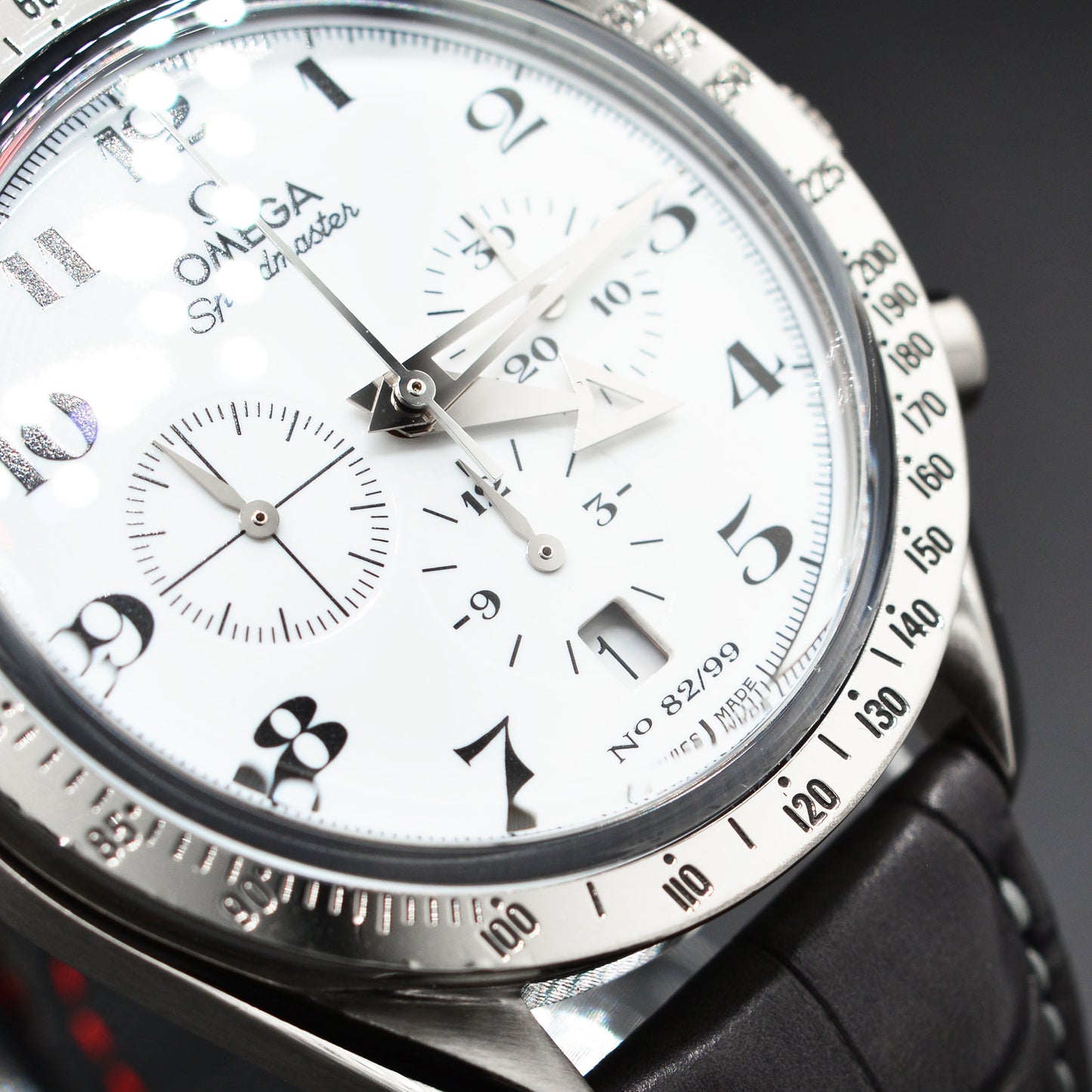 Rare - Omega Speedmaster Broad Arrow One of 99 18k White Gold - Freshly Serviced