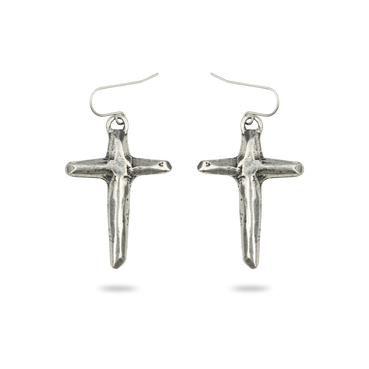 Cross Earings Silver