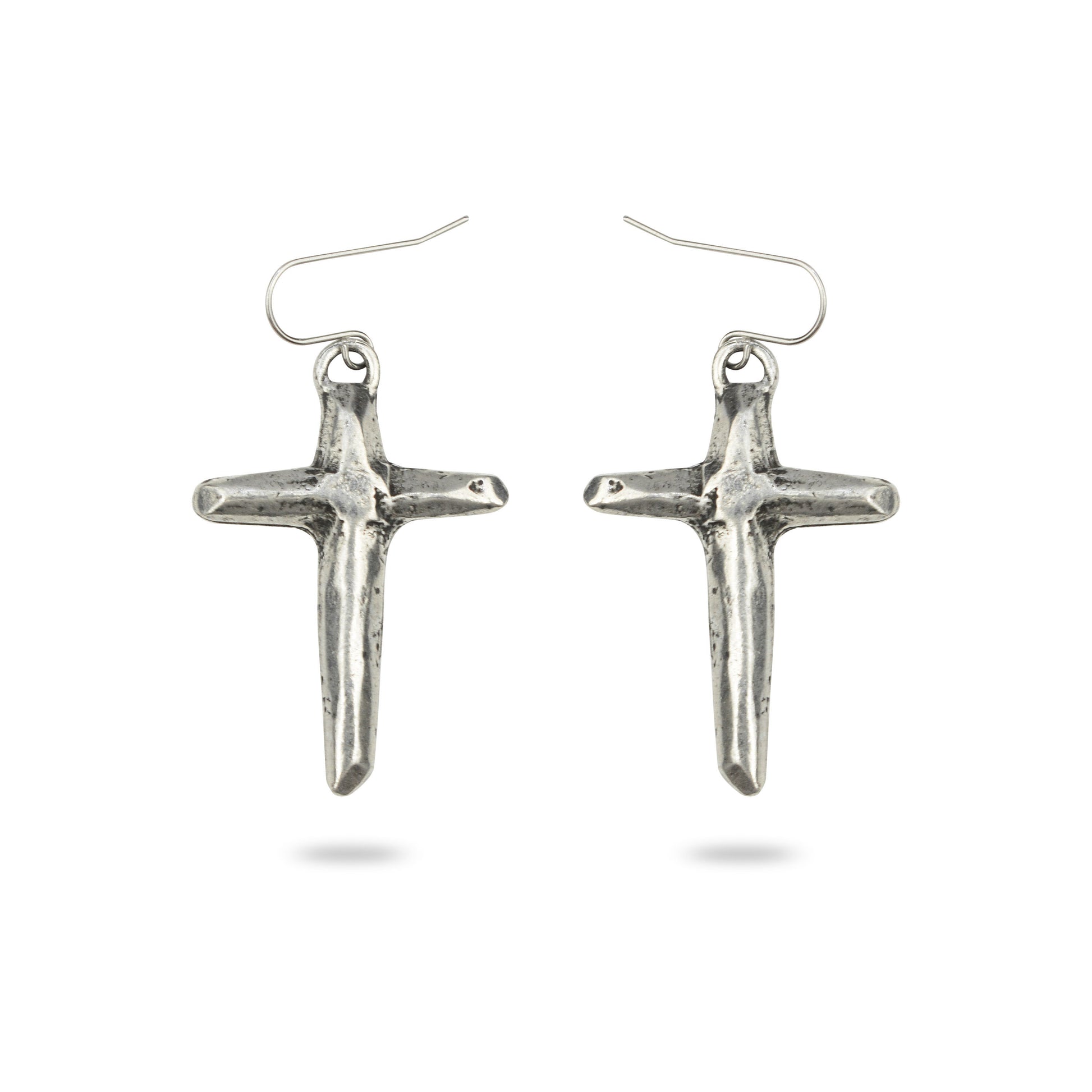 Cross Earings Silver