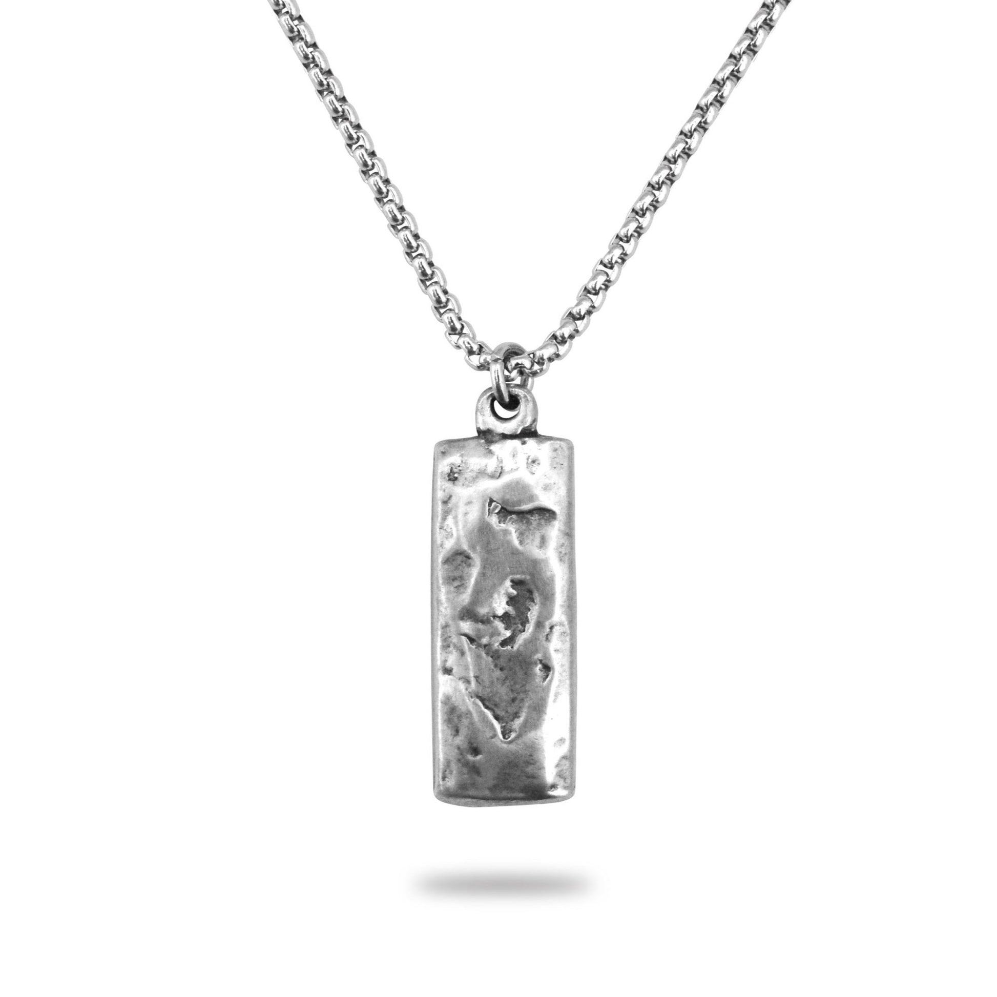 Silver Bar Mens Necklace Johnny LTD 