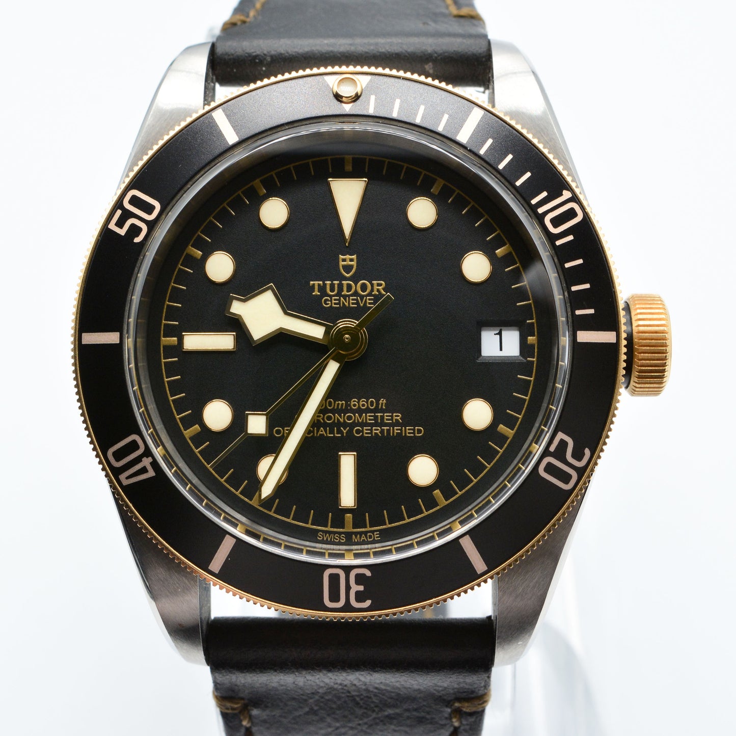 Tudor Black Bay79733N Watch c.2018 - 18k Gold Bezel - 41mm