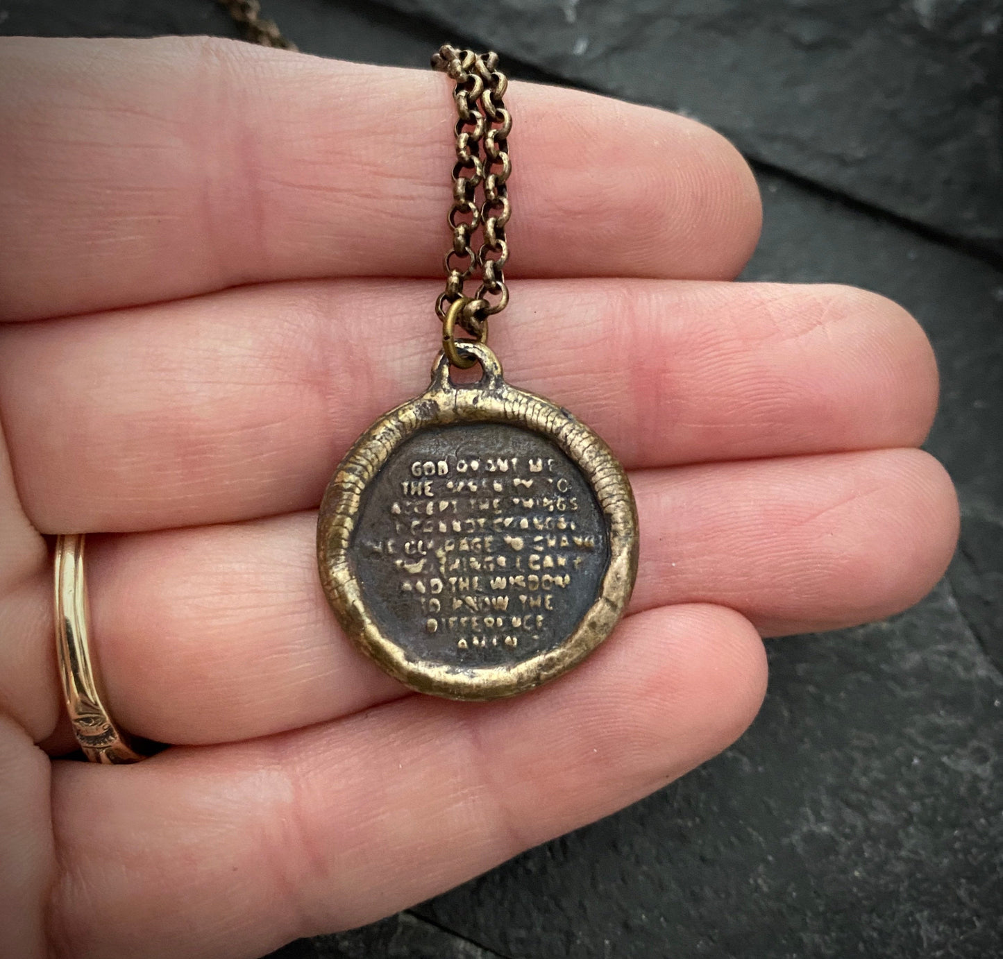 Serenity Prayer Necklace Johnny LTD Vintage Gentlemen